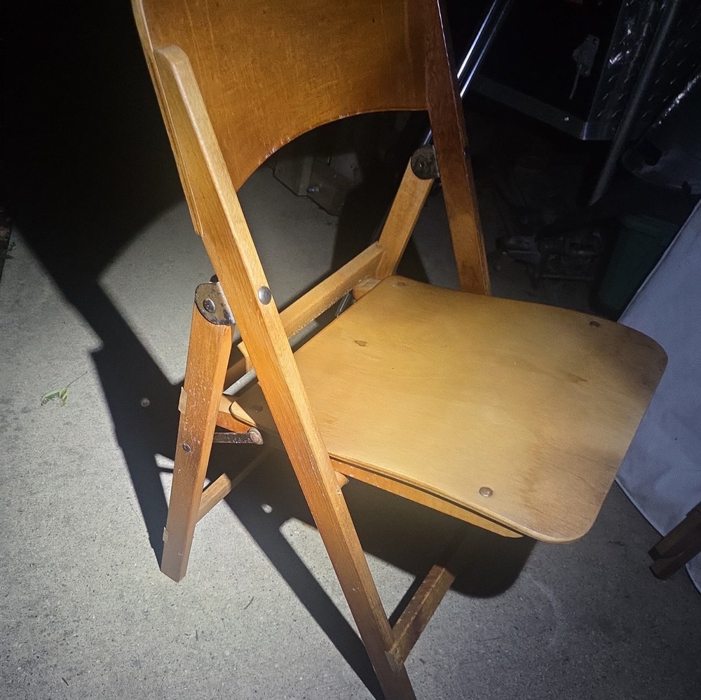 Vintage Mid Century Folding Side Chair