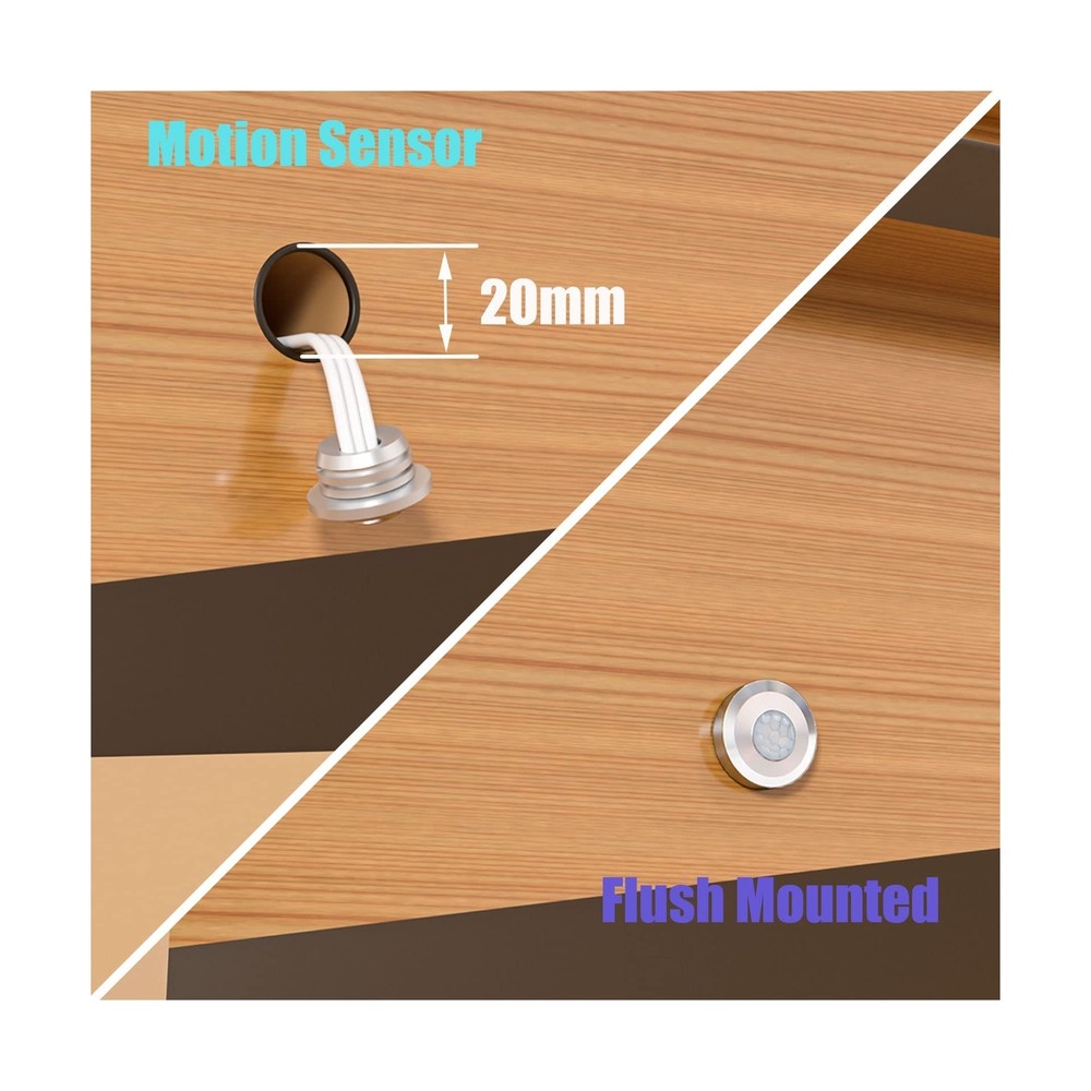 Intelligent Motion Sensor Cascading Style LED Stair Lighting Kit KMG-3233, 23...