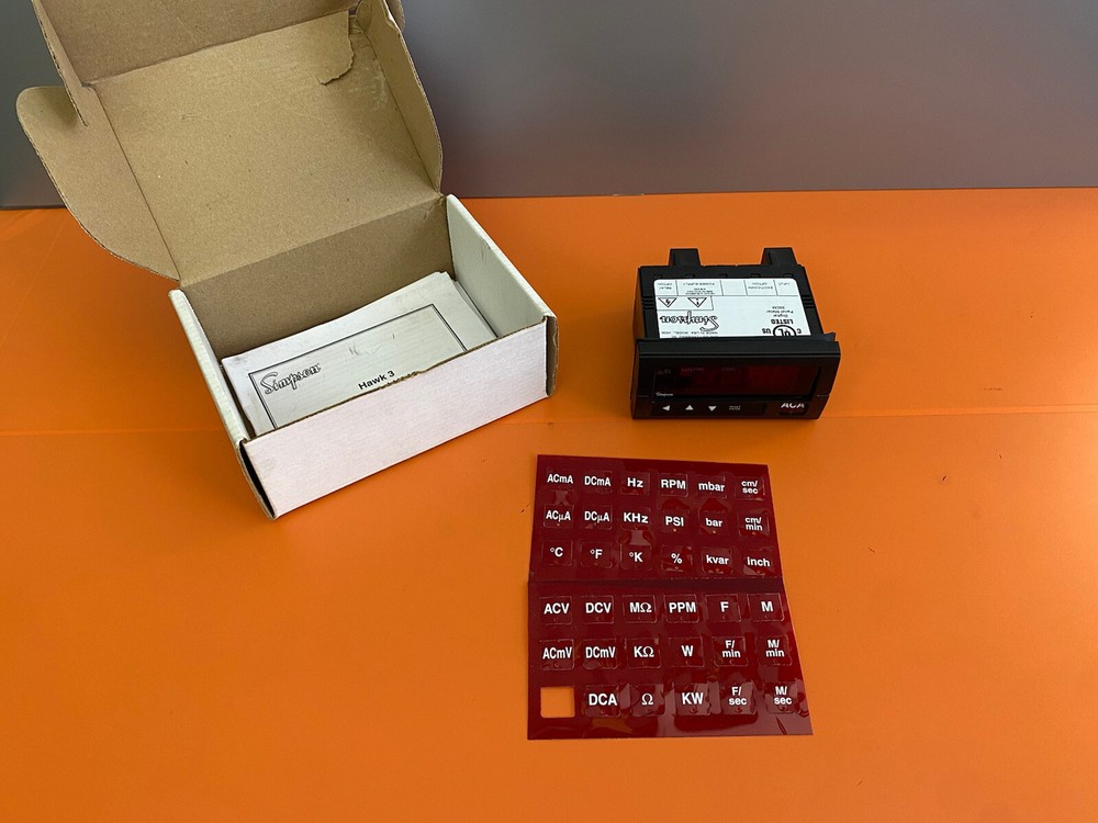 Simpson H335146000 Digital Panel Meter 120VAC 9-36VDC 50/60Hz