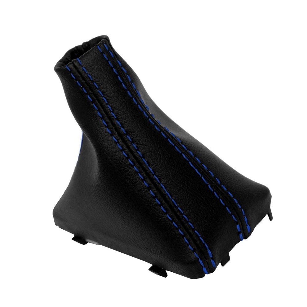 Fits 07-15 Audi Q7 Synthetic Leather Automatic Shift Boot Blue Stitch
