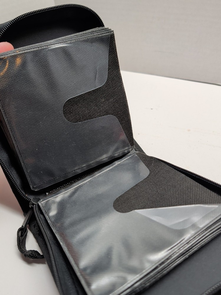 Case Logic Zippered CD Case – Black – Holds 32 Discs – 6.5" x 6.5"