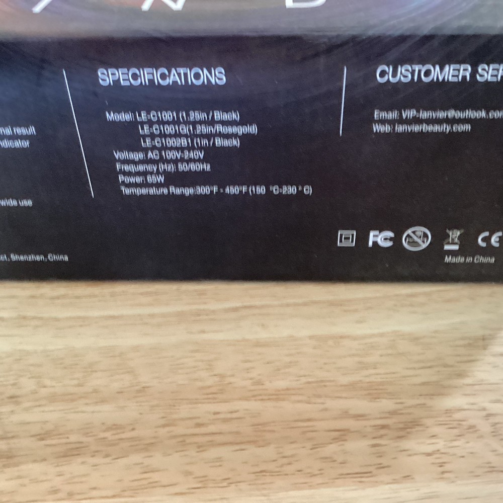 Enwind Curling Iron Amazon Black NIB
