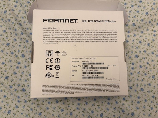 FORTINET FortiAP-221C-A Wireless Access Point Open Box Not Used