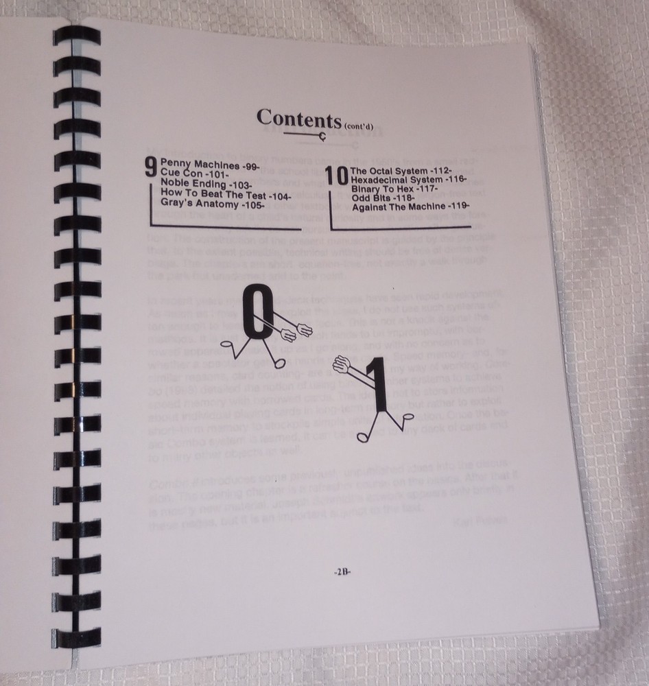 Karl Fulves Combo 2 Binary Numbers Card Magic Memory Gray Code Math Oop