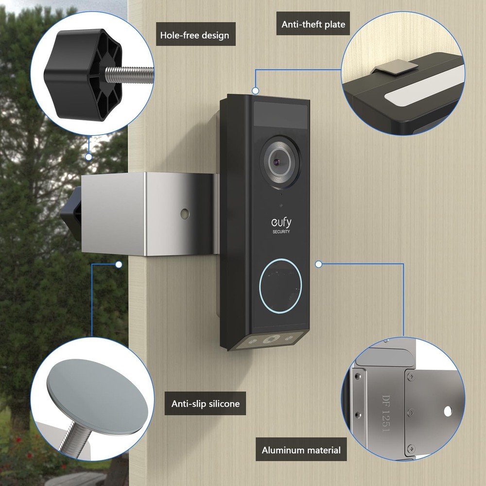 Anti-Theft Mount for eufy Security For Eufy Doorbell E340, Design