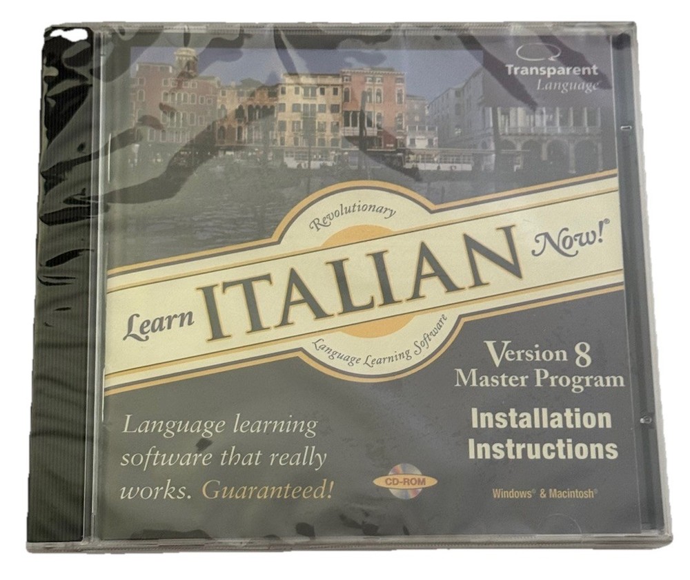 Learn Italian Now Transparent Language Learning Master Program PC CD-ROM #8