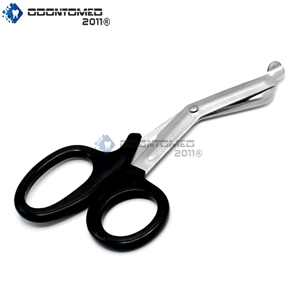 Black Utility Scissors 7.25" Multi-Purpose DIY EMS EMT Universal Shears Tools