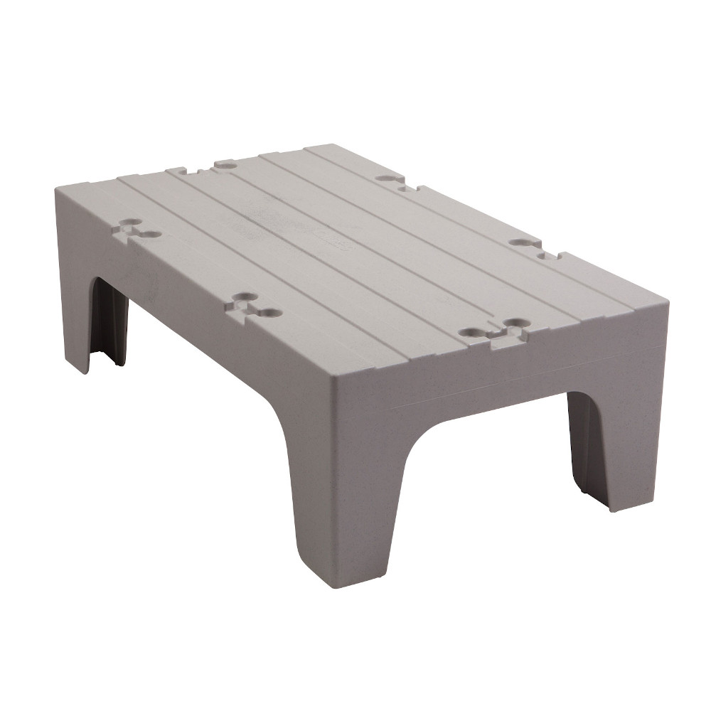 Cambro DRS36480 S-Series Solid Top Dunnage Rack with 1500 lb Load Capacity, Gray