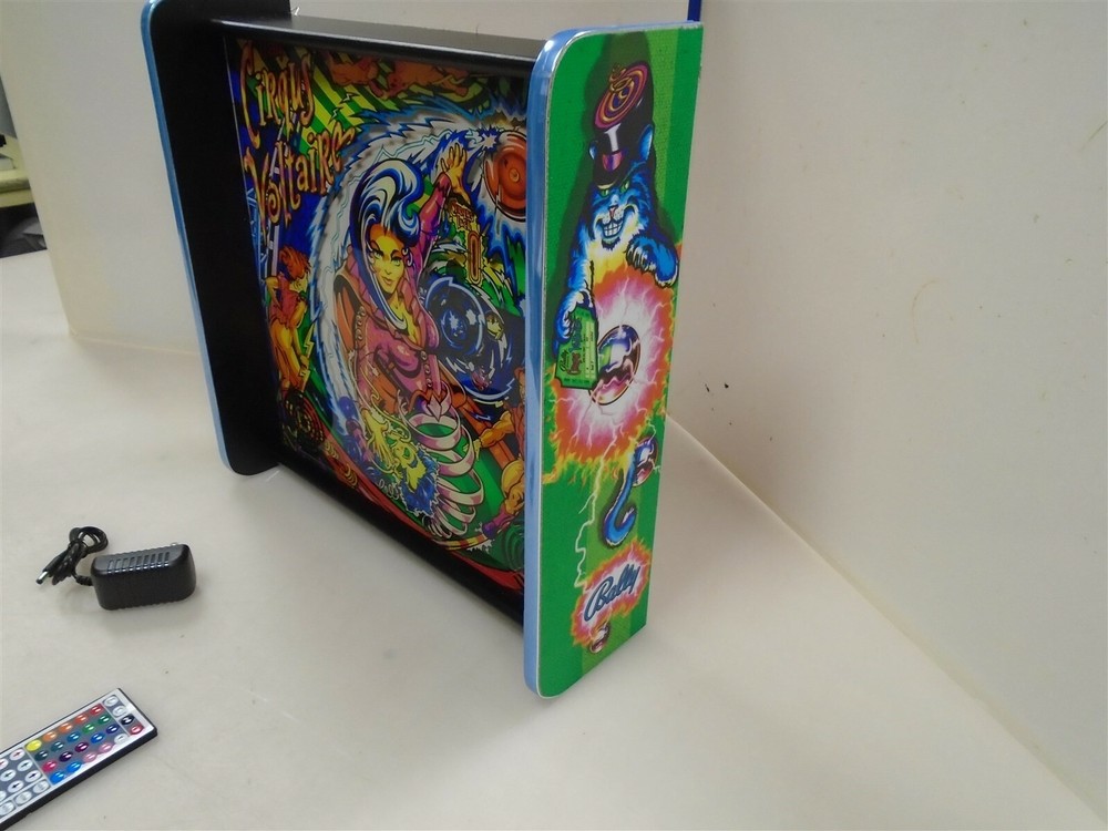 Bally Cirquis Voltaire Pinball Head LED Display light box