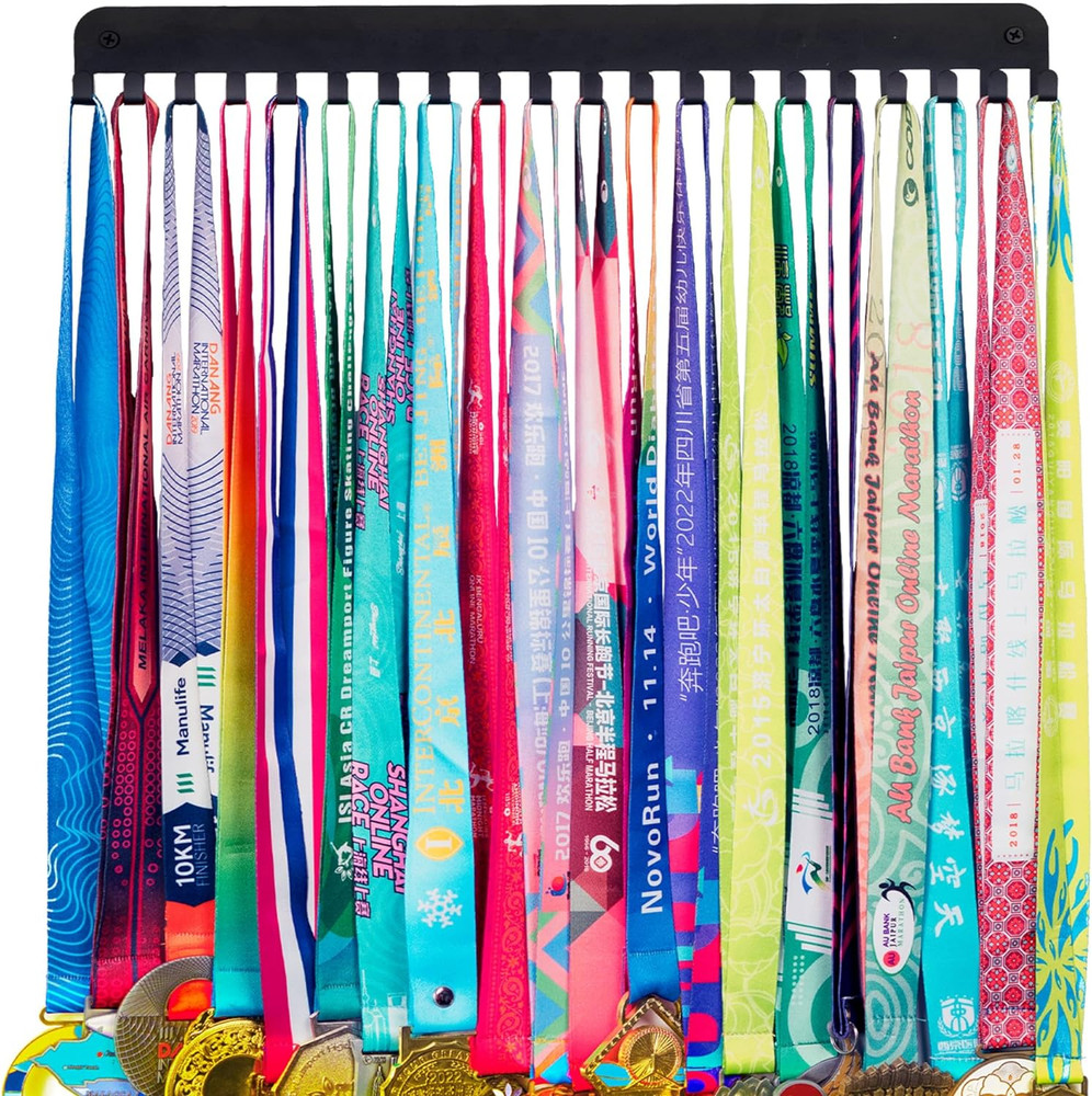 Medal Holder Display Hanger - She Believed She Could She Did - Personalized Meda