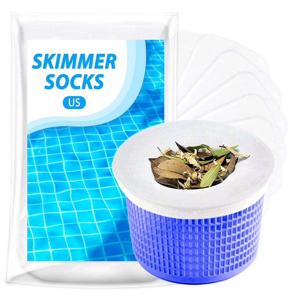 Skimmer Socks 20 Pack Reusable Filter Socks for Skimmer Baskets