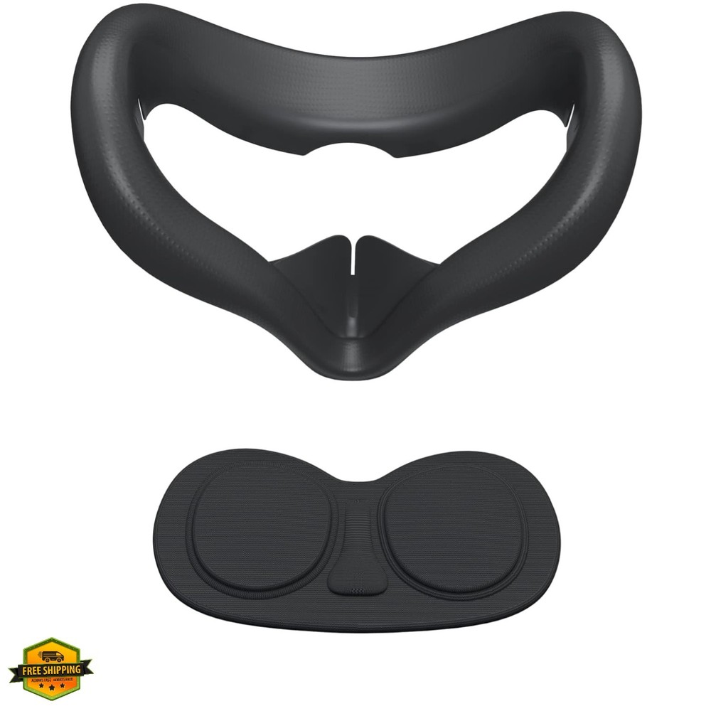 Silicone Face Cover Pad for Oculus/Meta Quest 2 with Lens Protector, Anti-Lig...