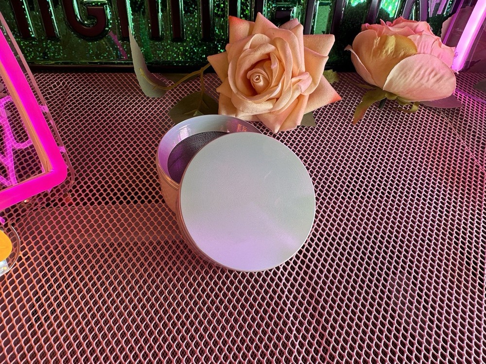 Large 2.5" Silver Gradient Metal Herb Grinder - 4 Layer Ships From US