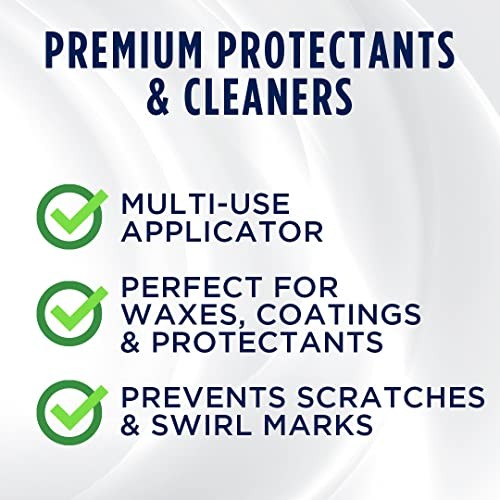 Premium Microfiber Applicator (2 Count) - Car Detailing Applicator Pads -