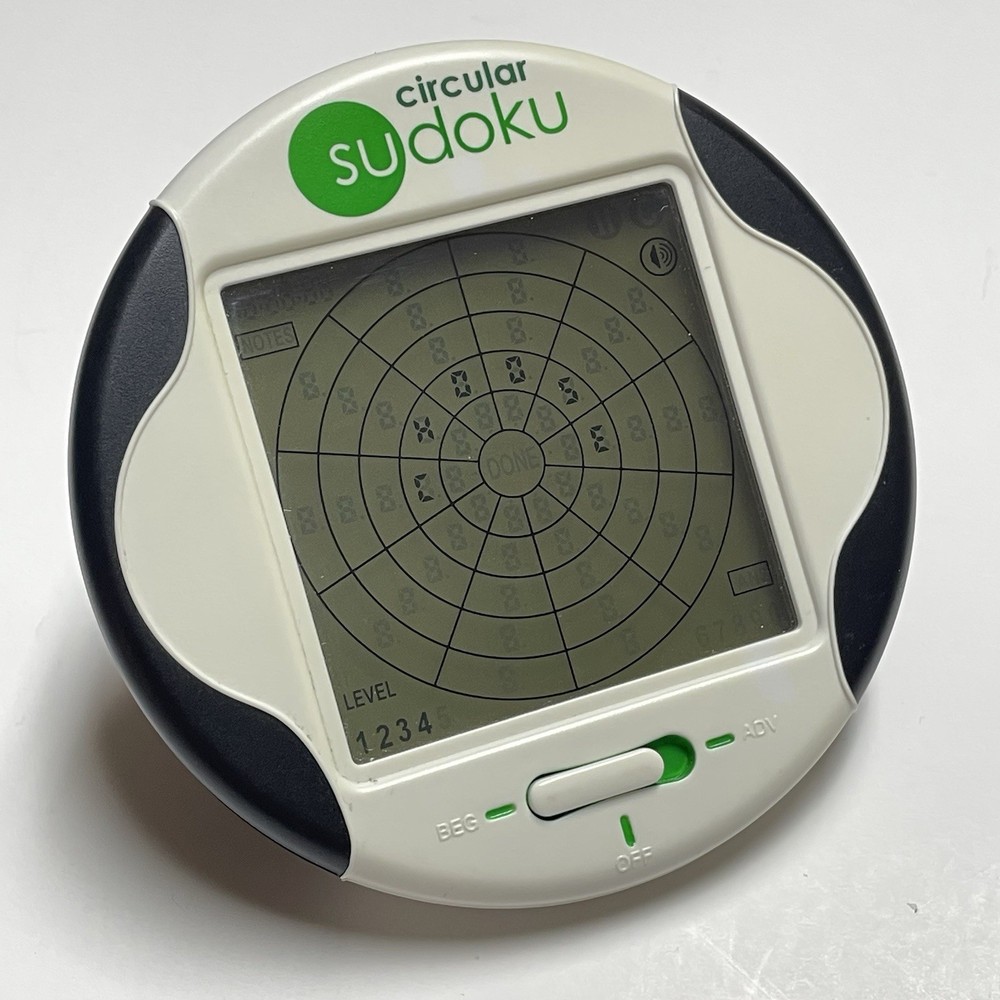 Circular Sudoku Techno Source 2006 Electronic HandheldGame With Stylus Tested