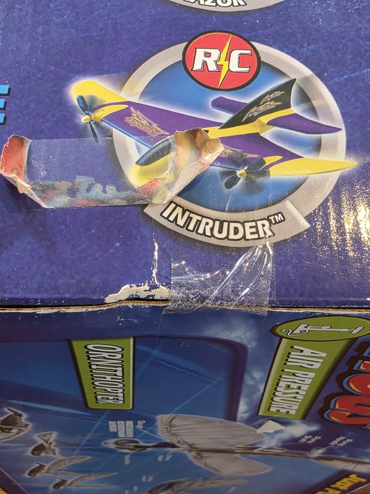 VINTAGE AIR HOGS ORNITHOPTER AIR PRESSURE ENGINE PLANE FLAPPING WING SPIN MASTER