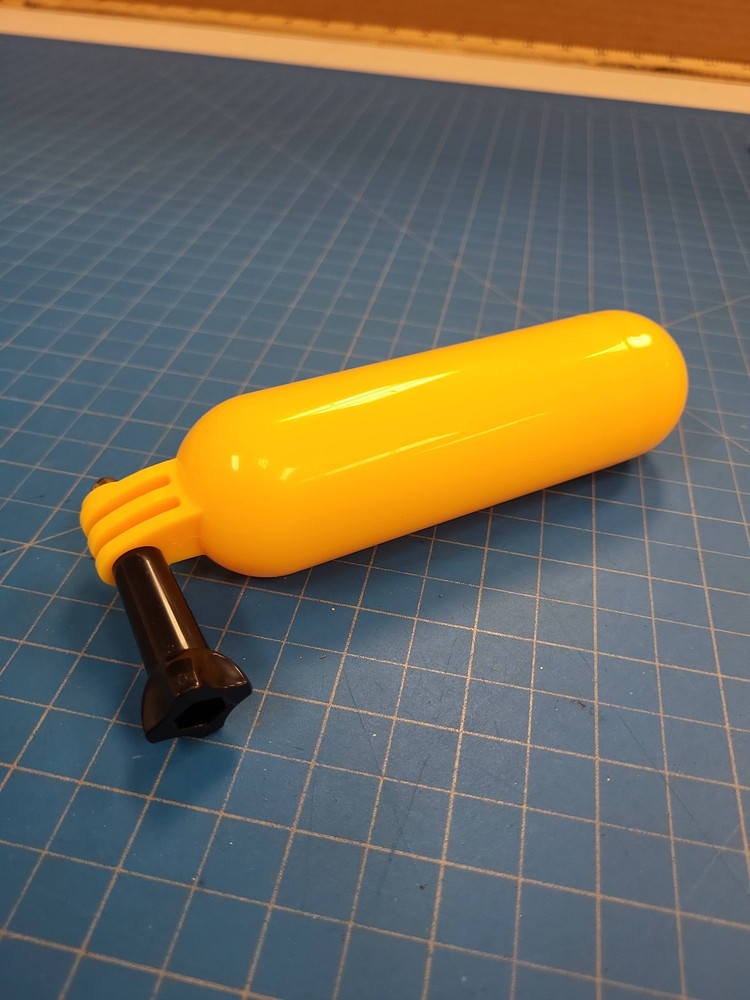 Action Camera Floating Hand Grip Yellow Waterproof Mount Accessory