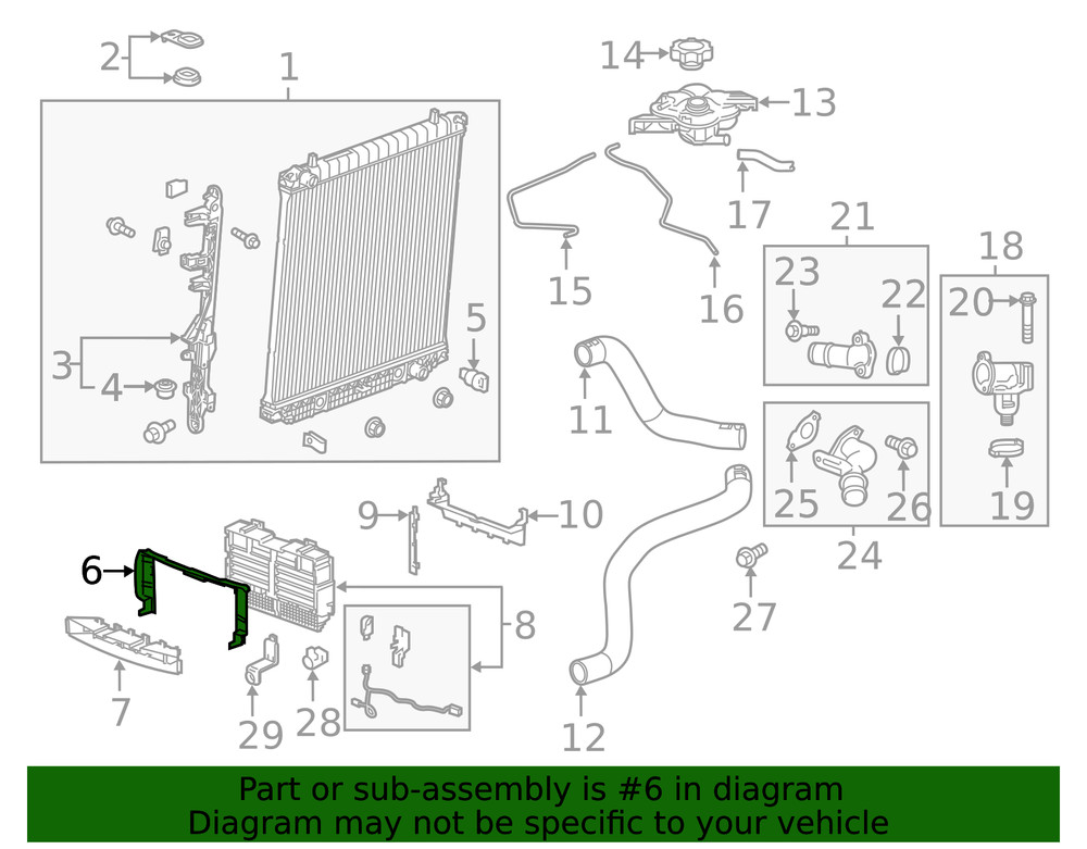 Genuine GM Front Bumper Shutter Baffle 84394062