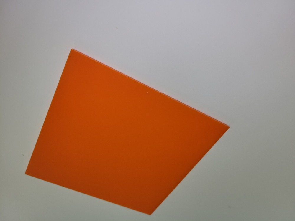 1/8" x 6" X 6" URETHANE / POLYURETHANE 80 A ORANGE SHEET