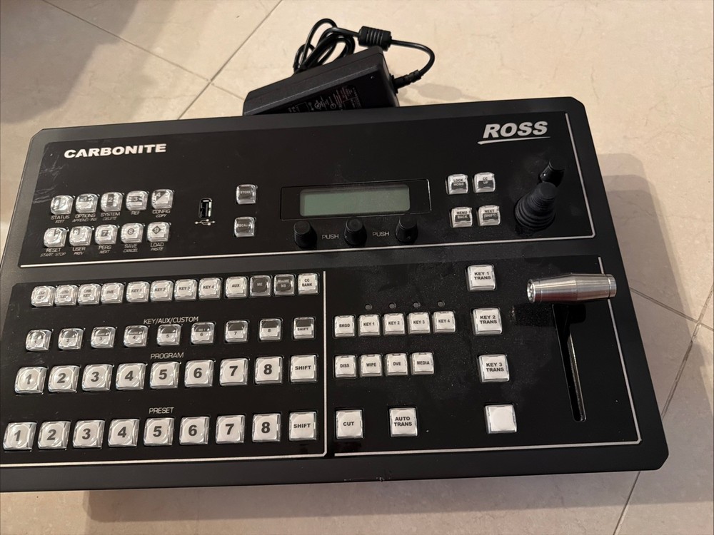 Ross Video CB9 Carbonite Control Panel With Ross Black 109 1 M/E Frame