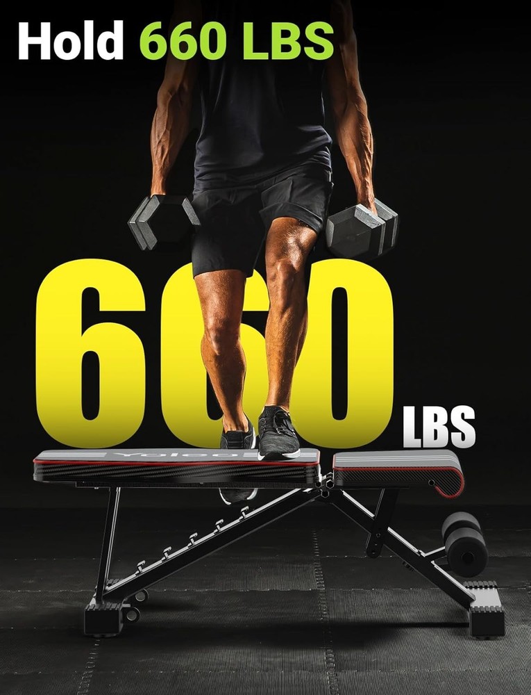 Versatile Incline Decline Flat Bench - Adjustable Options
