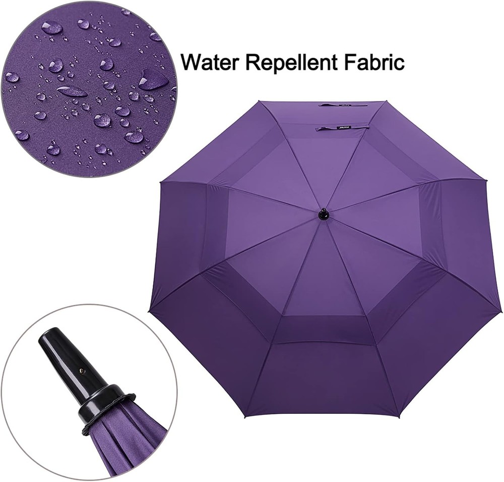 Golf Umbrella Oversized Waterproof Windproof Vented Auto Open 62 Inch