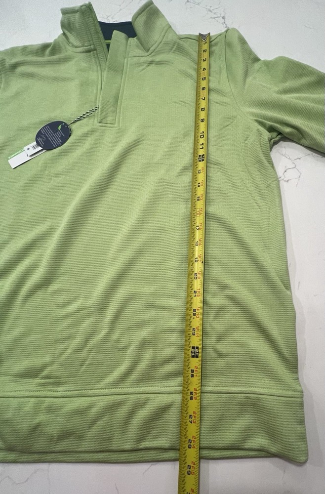 NWT Tailor Byrd Performance 1/4 Zip Pullover Avocado Green Men XL