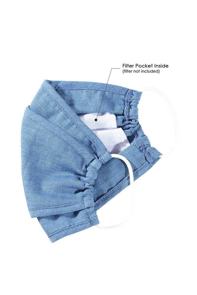 New Denim 3d Reusable Face Mask