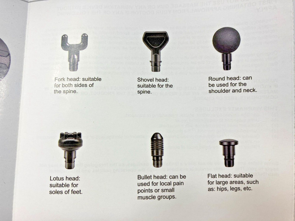 30 Speed Massage Gun ~ Six Interchangeable Specialized Massaging Heads