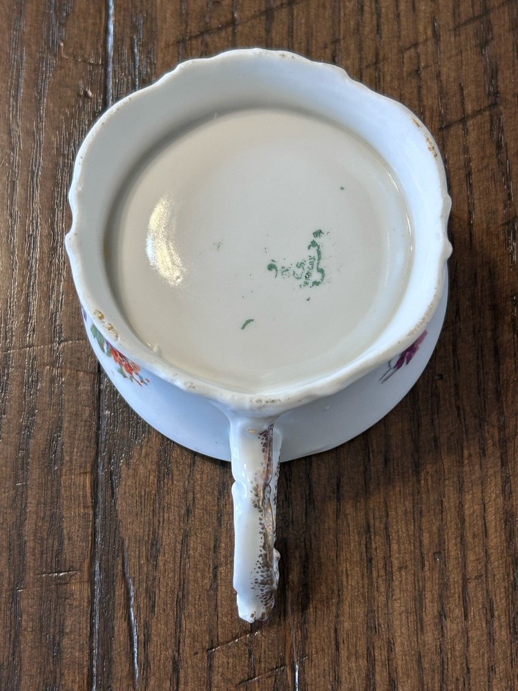 VTG 2pc TEA STRAINER w/ Handle & CUP PROV SXE E.S. GERMANY