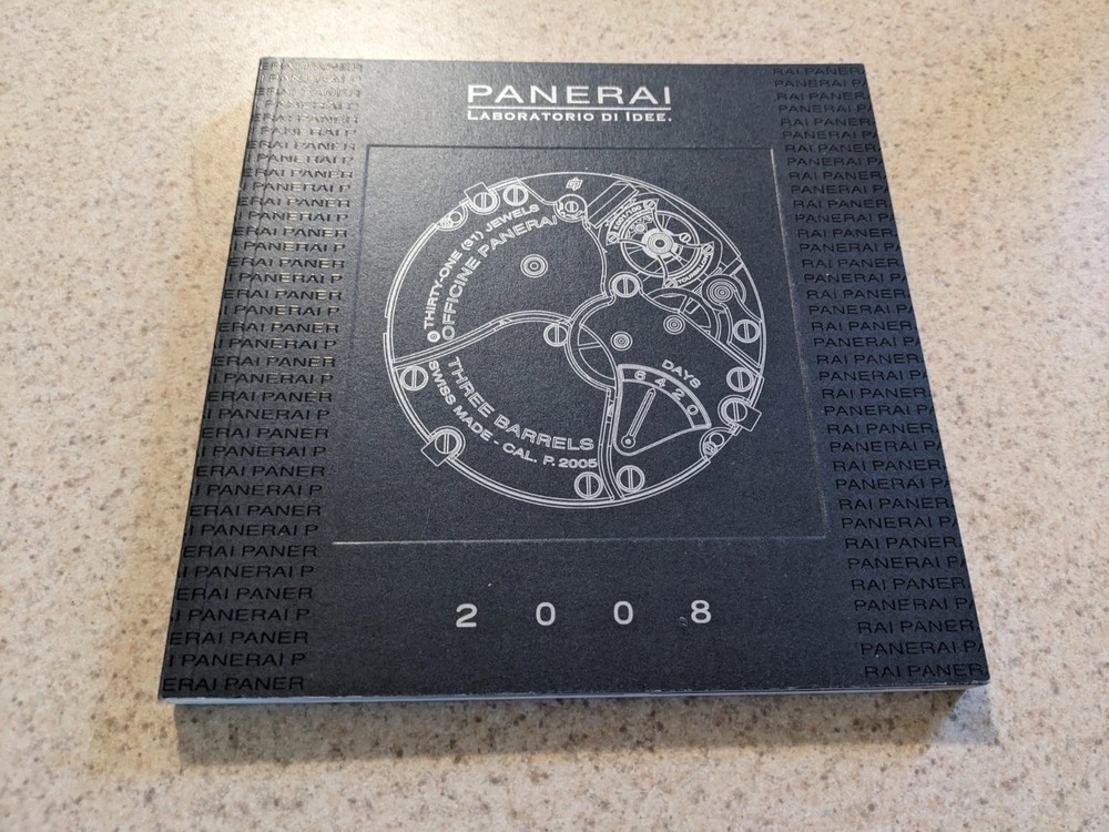 Panerai 2008 Manifattura Collection Catalog