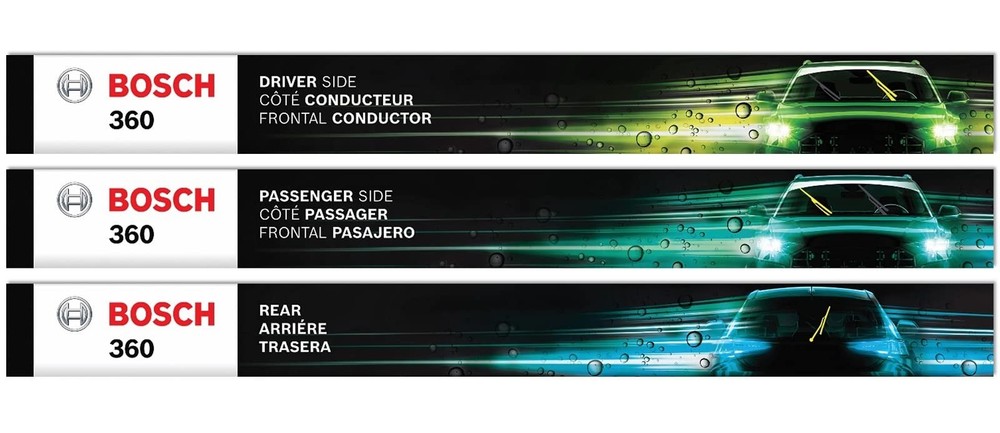 360 Complete Vehicle Wiper Blade Replacement - Includes Front Beam Blades ..