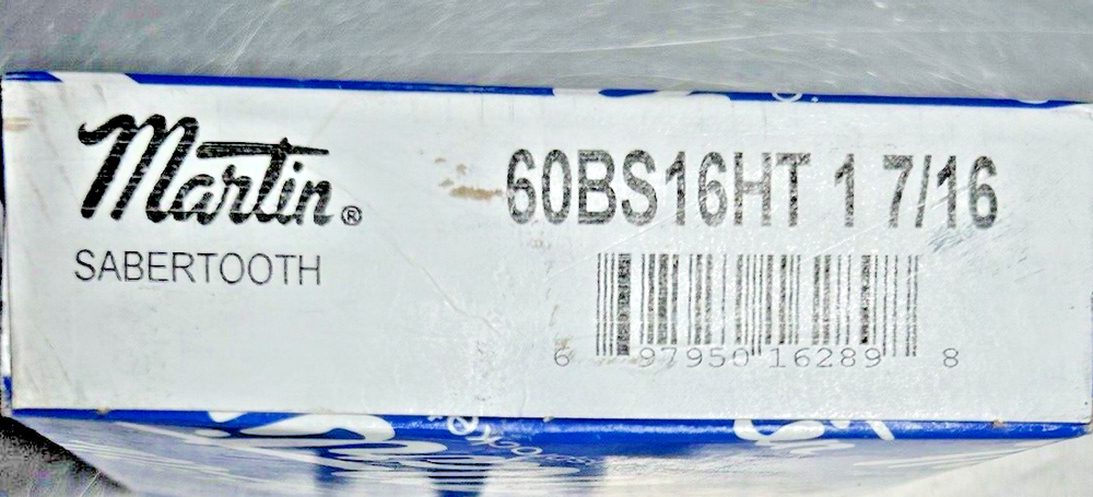 MARTIN SABERTOOTH SPOCKET 60BS16HT, 1-7/16 inch, NEW