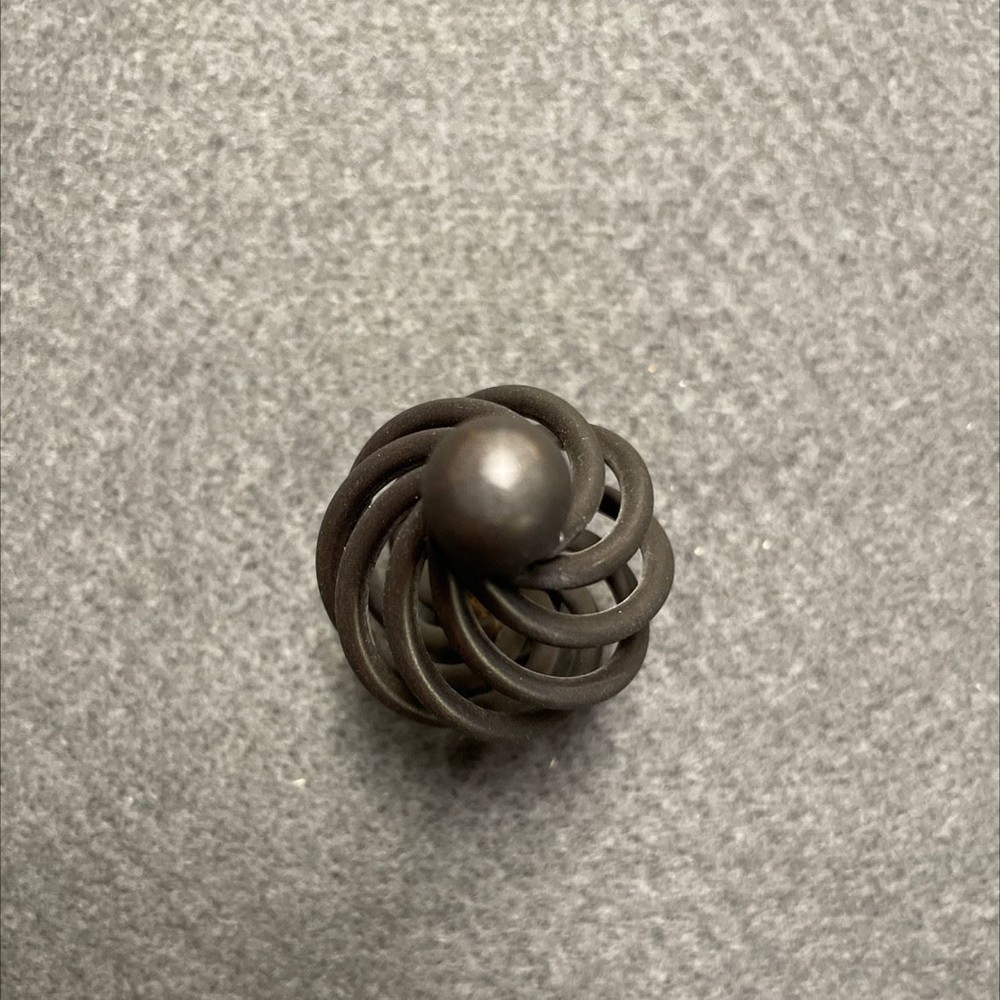 1-1/4" Birdcage Knob Wrought Iron