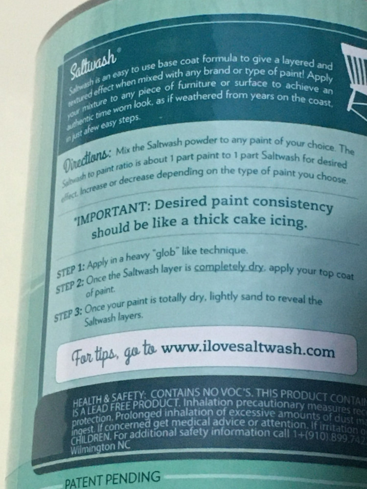 Salt Wash Powder Paint Additive 10oz