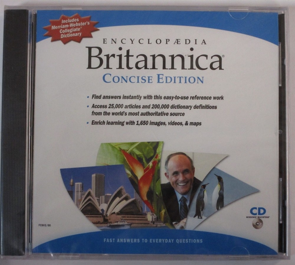 Software PC Encyclopedia Concise Edition NEW SEALED Jewel