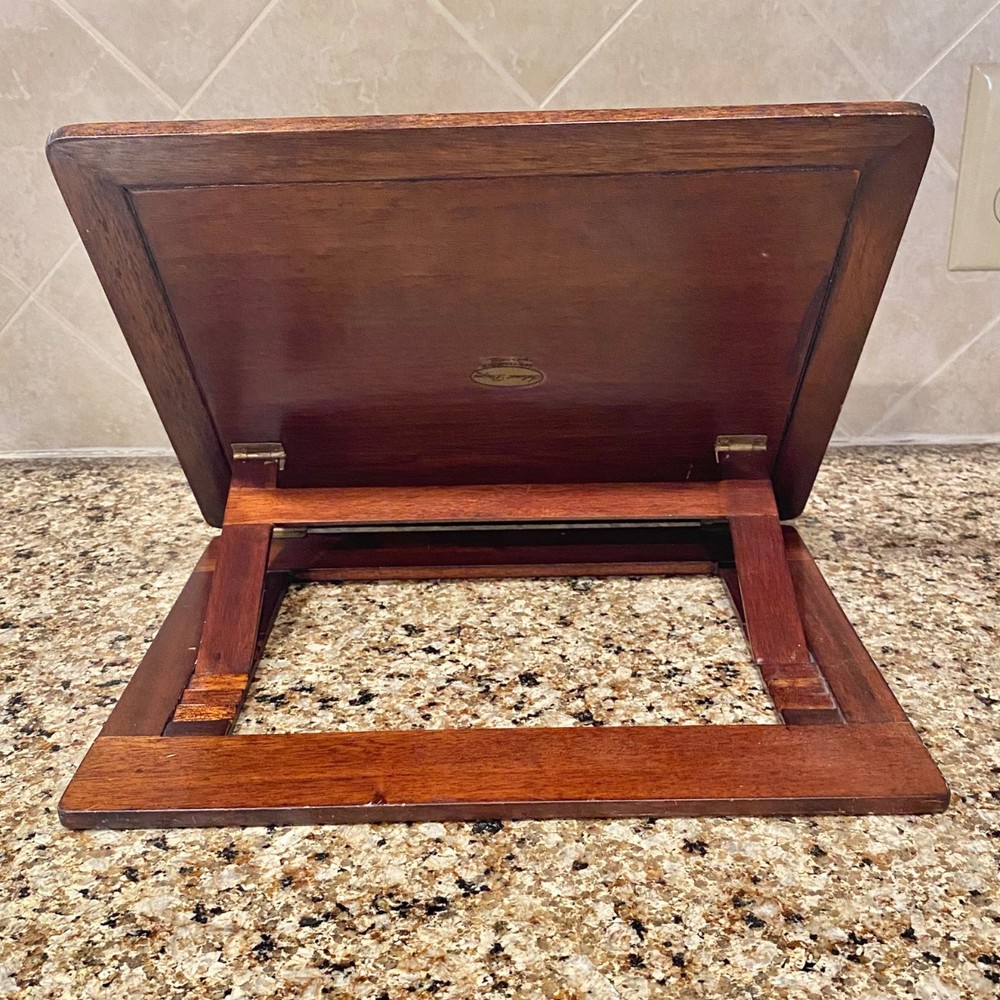 VTG Selamat Designs San Francisco Solid Wood Tabletop Book Holder Collapsable