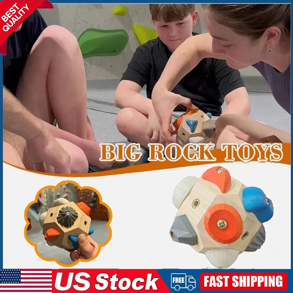 Handcrafted Boulder Block: Build.Strength and Precision, Rock Climbing Training~