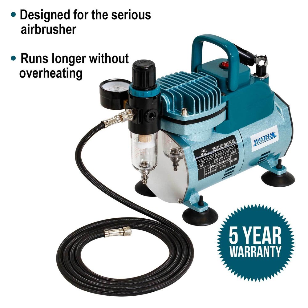 Master Airbrush Cool Runner Professional High Performance Air Compressor TC-40