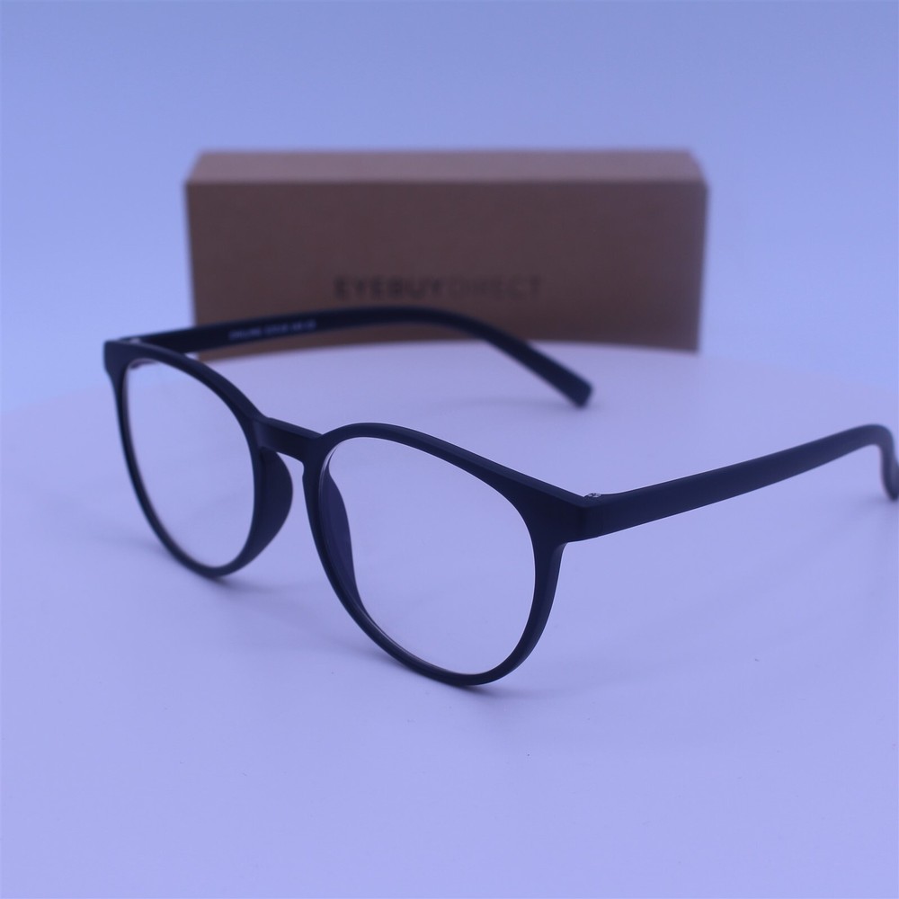 Eyebuydirect Chilling Black L 52-17-142 Eyeglasses FRAMES ONLY
