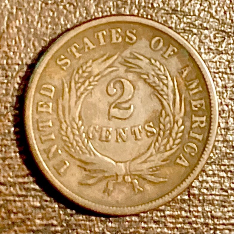 ~ 1867 US 2 TWO CENTS