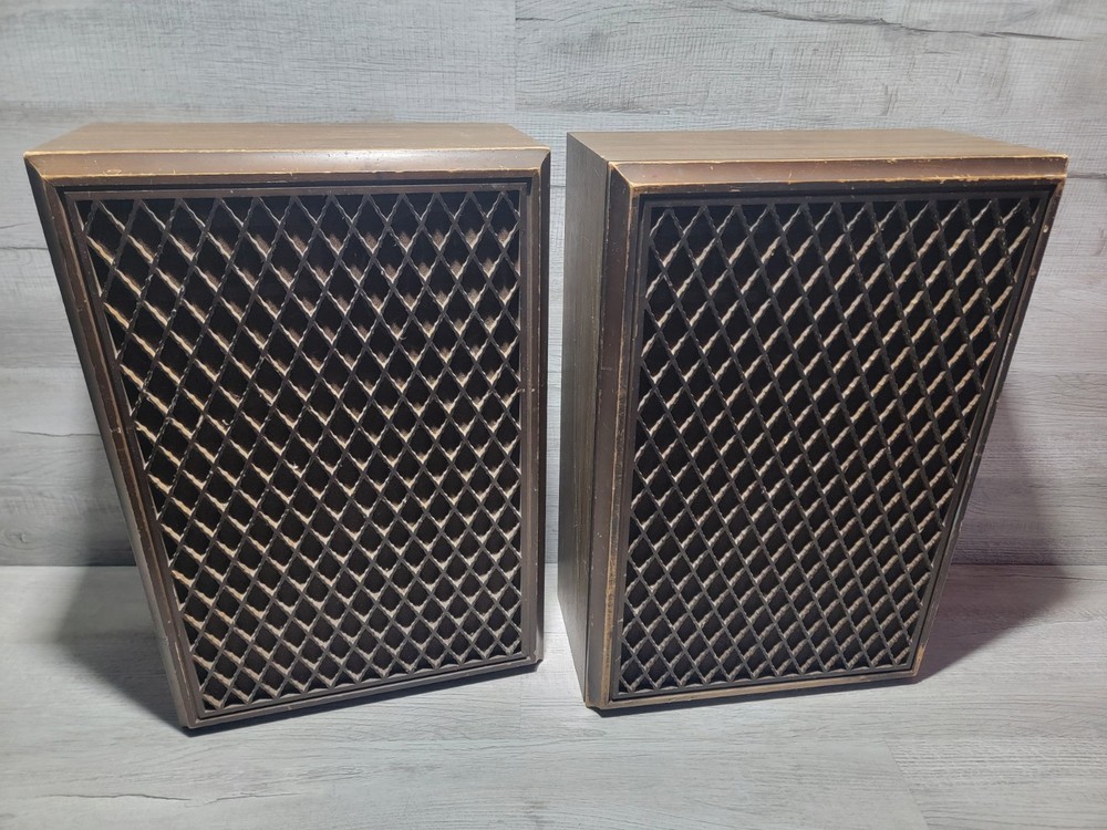 Sansui SP-X8900 4 Way 6 Speaker System With Covers Tested/ Works