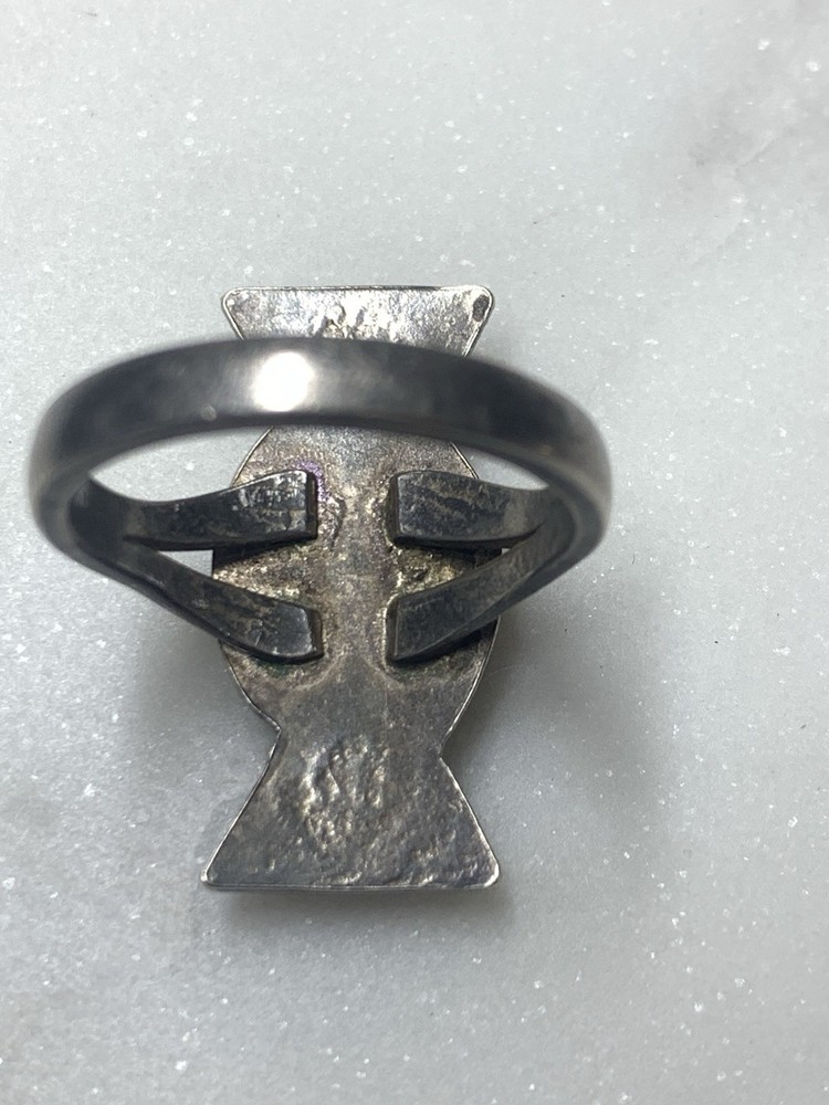 Sterling Silver Navajo Turquoise Ring Size 8