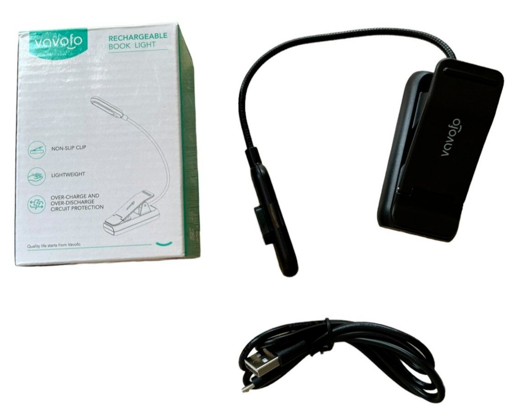 Rechargeable Book Light - Black