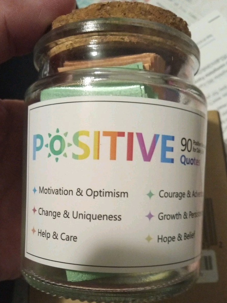 Positive Quotes Jar