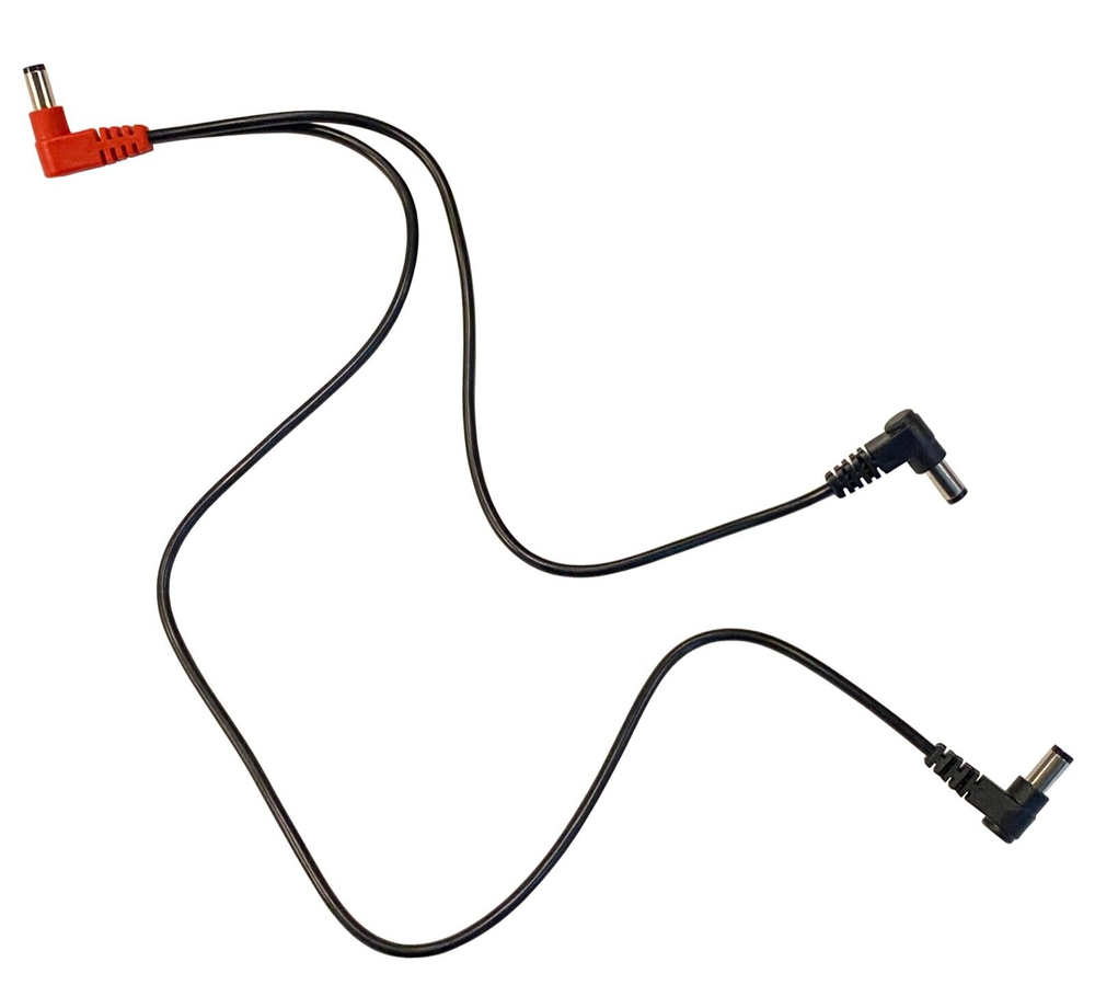 (2) Pack 2-Way Split Effects Pedal DC Power Cables for ONE SPOT CS6 Power Supply