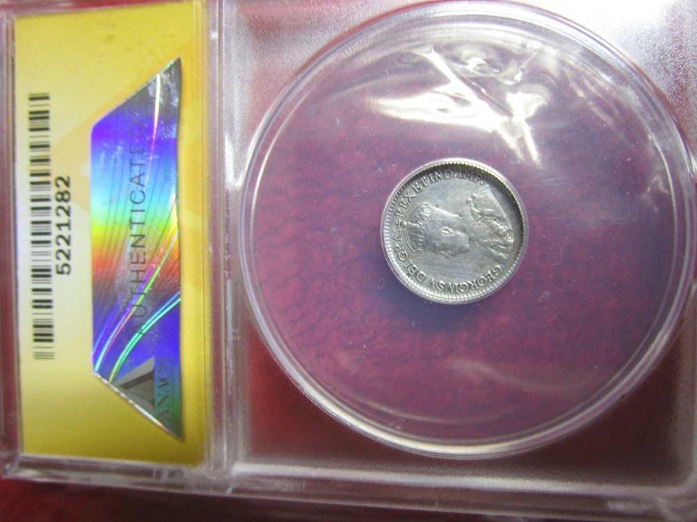 1914 Canada 5 Cent ANACS VF30 DETAILS