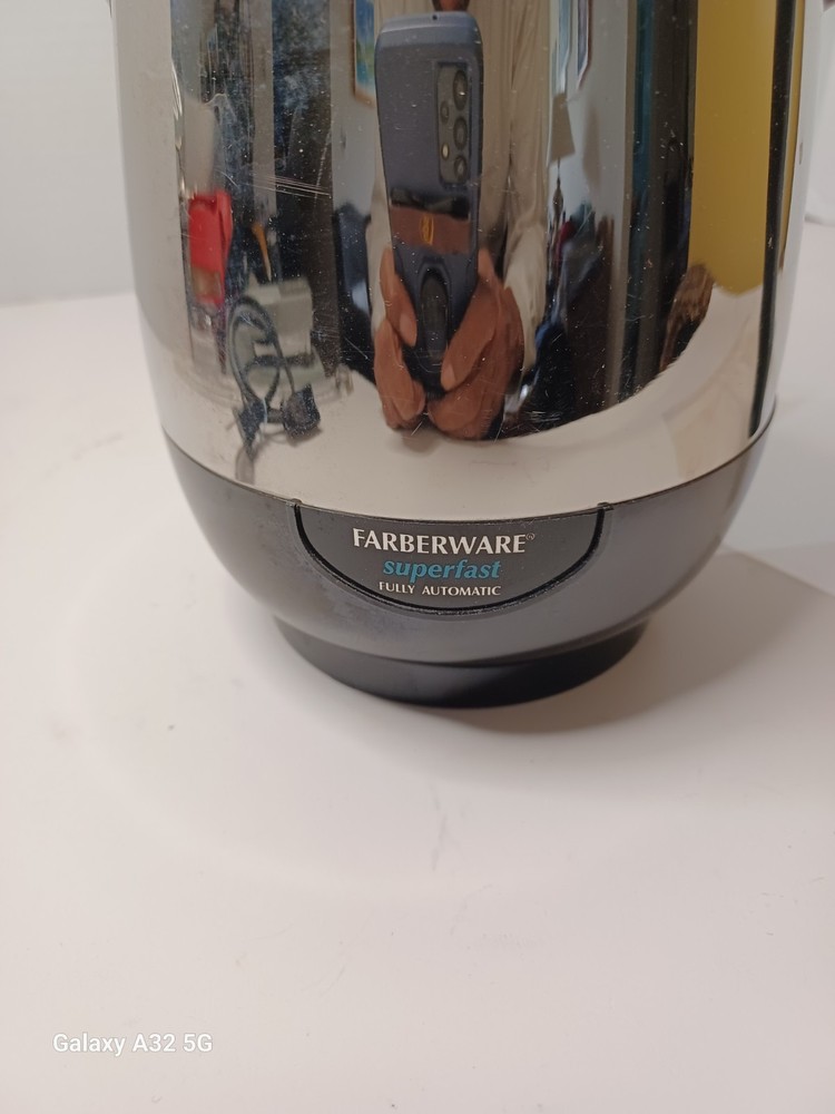 VINTAGE Farberware Super Fast Automatic Coffee Percolator 134 Bronx NY TESTED