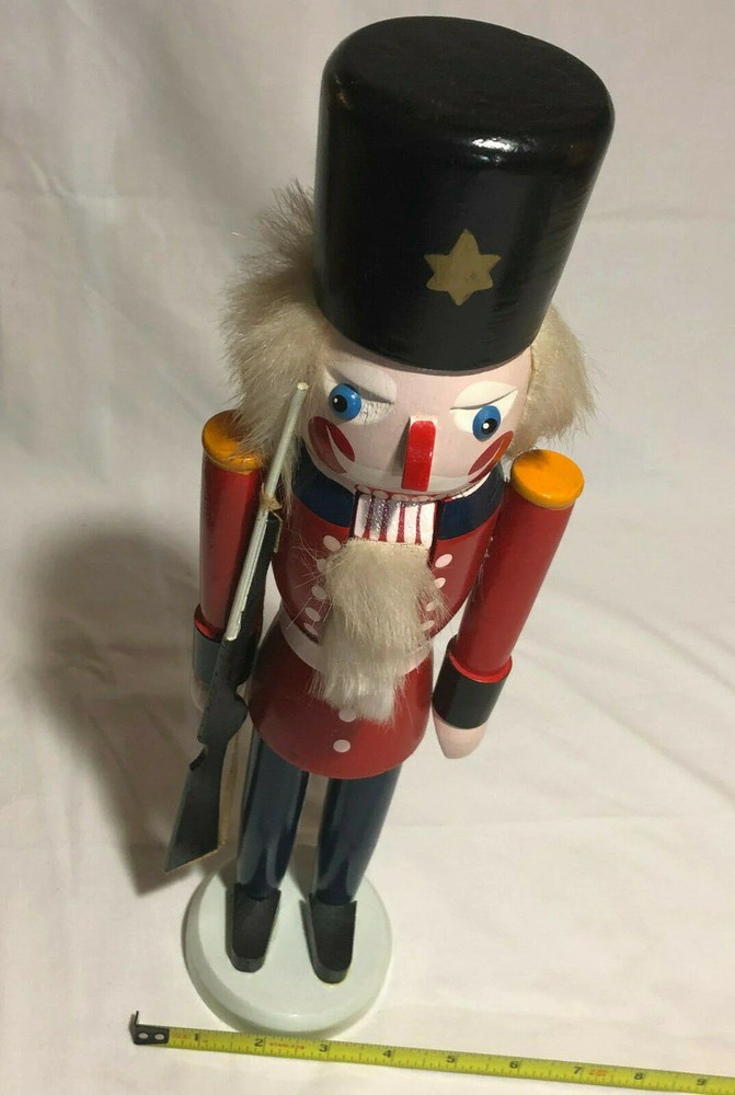 Wood Nutcracker Hand painted with Original Box