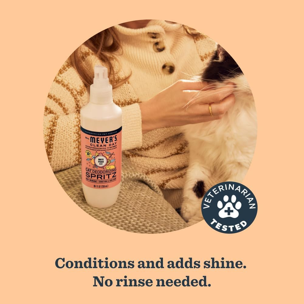 Clean Day Cat Deodorizing Spray, White Peach Scent, 8oz